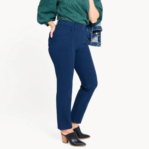 Betabrand DPYP Slim Tapered Chino Cobalt Medium NWOT - Picture 4 of 5